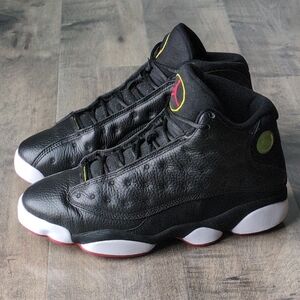 Nike Mens Air Jordan 13 Retro Playoffs (2011) Black 414571-001 Size 8 Sneakers